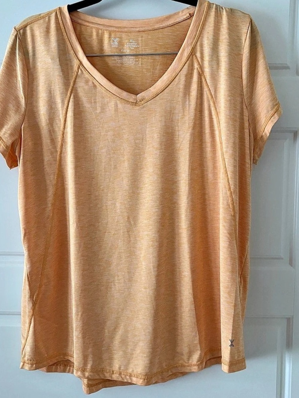 Xersion Essential Performance Tee Everair Short Sleeve Orange XL